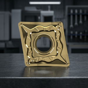 Plaquette en carbure FERVI pour tournage extérieur sur tour, pour acier et pièces en acier inoxydable, forme triangulaire, surface revêtue, OEM 9,52 mm - Product Image 3