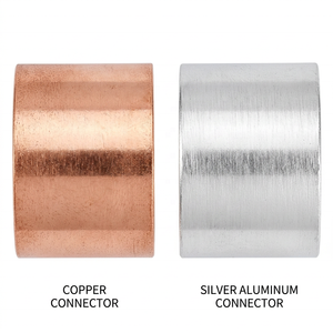 Connecteurs de mise à la terre à <span class=keywords><strong>sertir</strong></span> en cuivre de type C, bornes de serrage de fil étamées, certifiés CE ROHS, tension nominale 1000V, pour applications électriques sécurisées - Product Image 4