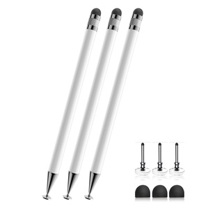 2 <span class=keywords><strong>1</strong></span> Stylet tactile haute sensibilité pour <span class=keywords><strong>Apple</strong></span> <span class=keywords><strong>iPhone</strong></span> iPad Android Samsung Tab Déplacement en douceur des plumes en fibre métallique Crayon magnétique - Product Image 1