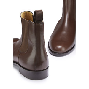 Brown Leather Chelsea <b>Boots</b>, Welted Leather Sole - Product Image 5