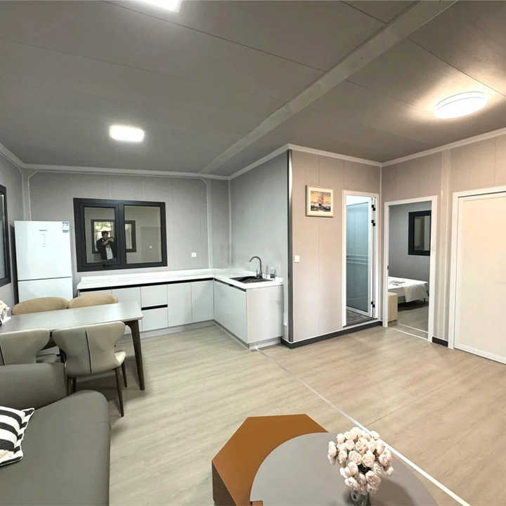 Prefabricated Modul Foldable House Expandable Thickness 100mm 20ft 40ft Container 2 Bedroom Housing