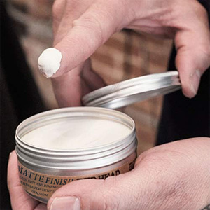 Vente en gros 3 <span class=keywords><strong>oz</strong></span> Premium forte tenue cheveux cire mat pommade séparation réalisable cire pour les coiffures des hommes - Product Image 2