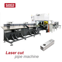 Mesin Pemotong Pipa Laser Serat Daya Tinggi 6000W CNC Pemotong Pipa Logam Tugas Berat Dinding Tebal Diameter Besar 350mm Pabrik OEM