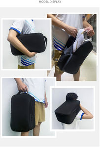 Sac de rangement pour chaussures de <span class=keywords><strong>sport</strong></span> en tissu Oxford noir de haute qualité, sac de voyage portable pour chaussures, sac de rangement pour chaussures de football - Product Image 2