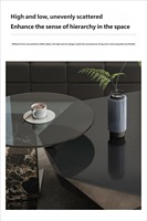 Nouvel ensemble de tables basses de luxe italiennes minimalistes et durables 2026 – Tables gigognes en marbre et acier inoxydable brossé pour salon