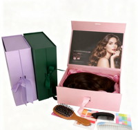 Boîtes et sacs personnalisés recyclables pour perruques avec fermeture magnétique, emballage en carton pour perruques, extensions de cheveux, vernis à ongles, huiles, cadeaux