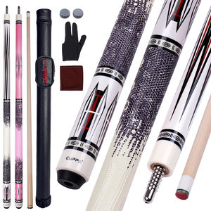 Queue de billard professionnelle CUPPA, 58 pouces, en érable canadien, poignée en cuir, embout de 12,5 mm, pour bar à domicile, club - Product Image 1