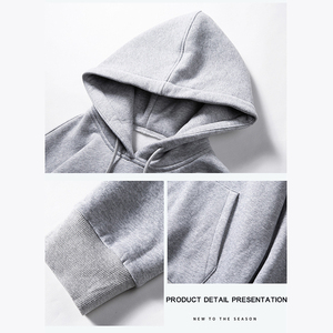 Sudaderas con Capucha Lisas para Hombre, de Invierno, con Logotipo Personalizado, Impresión Digital en Tela de Poliéster/Algodón - Product Image 4