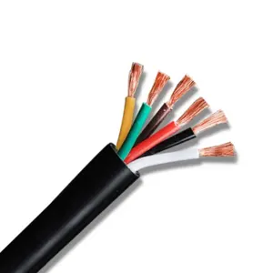 Kabel Daya 6 Core 1.0mm Pvc kabel fleksibel berselubung digunakan untuk kontrol Internal kabel kontrol peralatan listrik