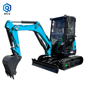 Machine de terrassement multifonctionnelle Qilu 1T 1.2T 1.7T 2T 2.5T 3T 3.5T Mini pelle excavatrice - Product Image 6