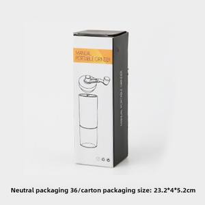 Moulin à café manuel portable en acier inoxydable à manivelle, modèle Wk-3617 - Product Image 3