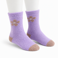 Chaussettes douces personnalisées, chaussettes en peluche chaudes et moelleuses pour femmes et filles, avec un confort extensible et un design adorable