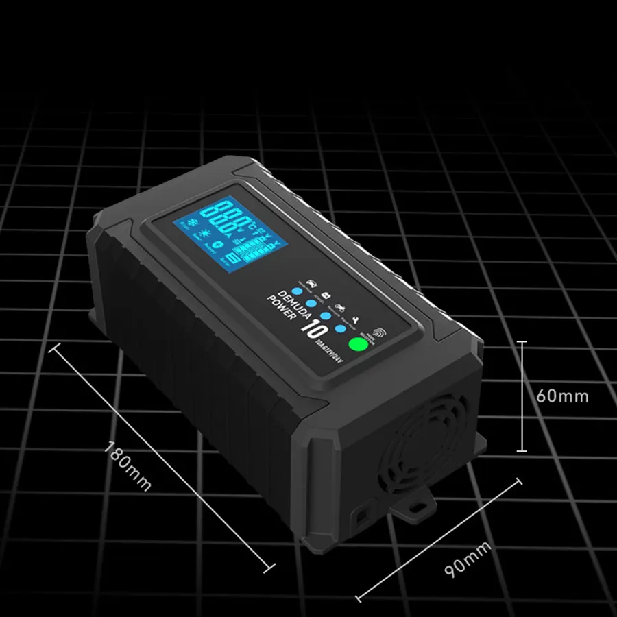 Pulse Repair 24 12 volt 10A 12v motor car battery charger temperature control compensation smart car boat battery charger