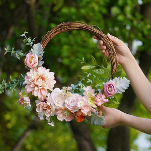 Set di Scatole di <span class=keywords><strong>Fiori</strong></span> Artificiali Rosa - Decorazione Primaverile Fai-da-Te per Centrotavola, Bouquet da Matrimonio, <span class=keywords><strong>Boutique</strong></span> - Product Image 2