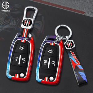 Alliage de zinc + Silicone voiture Flip clé à distance housse coque Fob pour DAF <span class=keywords><strong>106</strong></span> CF Euro 6 2022 <span class=keywords><strong>XG</strong></span> XF camion voiture intérieur accessoires - Product Image 3