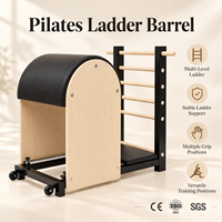 Pilates Ladder Barrel Kayu Oak Premium untuk Klub Kebugaran, Studio Rumah, Peregangan, Keseimbangan, Mobilitas, Peralatan Pilates