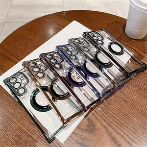 Custodia per Telefono Antiurto Magnetica <span class=keywords><strong>Trasparente</strong></span> Elettroplaccata per <span class=keywords><strong>Samsung</strong></span> Galaxy S26 S25 S24 S23 <span class=keywords><strong>S22</strong></span> <span class=keywords><strong>Ultra</strong></span> A07 A17 A16 A36 A56 - Product Image 6