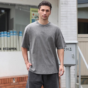 Camisetas personalizadas lavadas con ácido para hombre, camisetas vintage desgastadas lavadas, camiseta de peso pesado de tu propia marca de alta calidad - Product Image 3