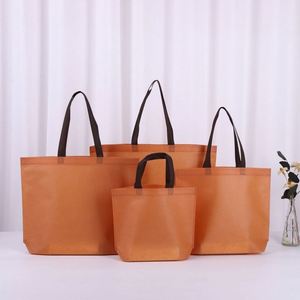 Promotional Supermarket <b>Tote</b> Bags Reusable Non-Woven Fabric Cotton Custom Printed Logo Paper <b>Plastic</b> Recyclable Shopping Bag - Product Image 5