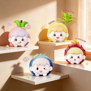 Figura Sorpresa de PVC Mischievous Bag Aroma Orchard, 45 mm, Cabezas de Frutas de Dibujos Animados, Decoración de Escritorio, Juguete Unisex - Product Image 2