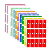 Étiquettes autocollantes colorées, imperméables, résistantes aux déchirures, flexibles, anti-rayures, pour l'identification des câbles, imprimables au laser