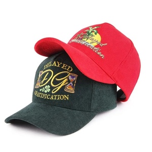 Casquette de baseball en velours côtelé personnalisée à 5 panneaux avec motif de fruits brodé en 3D, imperméable, avec boucle en métal, unisexe, au prix d'usine - Product Image 2