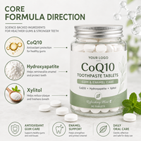Fabricant de comprimés de dentifrice personnalisés au CoQ10 pour le soin des gencives, sans fluorure, à l'hydroxyapatite