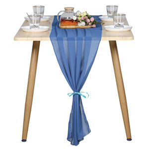Chemin de table en mousseline de soie décoratif de luxe pour les mariages - Product Image 4