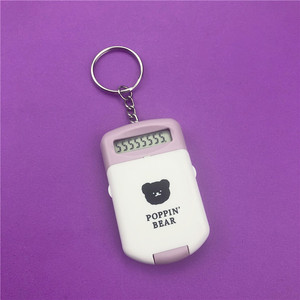 Miniature Pendant Calculator Flip Top 8 Digit Portable Colorful For <b>Kids</b> Learning Gift - Product Image 2