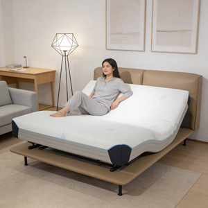 Colchón Inteligente Transpirable y Plegable con Espuma Viscoelástica, <span class=keywords><strong>Control</strong></span> <span class=keywords><strong>Dual</strong></span>, Garantía de 3 Años - Moderno y Confortable para Hotel/Villa - Product Image 1