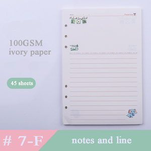 A6 # 7-F <span class=keywords><strong>Cornell</strong></span> notas y color de línea Calendario de 6 agujeros A6 Recarga de papel Planificador de papel Recargas de papel - Product Image 2