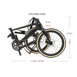 จักรยานพับได้รุ่นใหม่ปี 2026 มินิ BMX ขนาด 22 นิ้ว โครงคาร์บอนไฟเบอร์ T800 พร้อมล้ออะลูมิเนียมอัลลอยด์ เกียร์ 22 สปีด เบรคไฮดรอลิกดิสก์ - Product Image 6