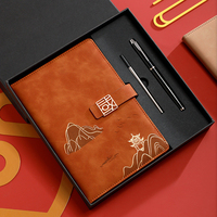 En venta Venta caliente de negocios hermosos juegos de regalo elegantes avanzados cuaderno A5 con bolígrafo juego de regalo corporativo con logotipo personalizado