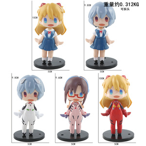 โมเดลตุ๊กตาการ์ตูนเวอร์ชั่น Q อุปกรณ์ตกแต่ง อาสึกะ แลงลีย์ โซริว ฟิกเกอร์อนิเมะ EVA - Product Image 6