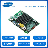 Carte mère industrielle compacte haute performance 2 LAN DDR3L 6 COM 7 USB PS2 SIM faible consommation d'énergie