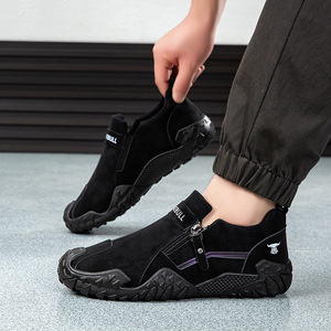 รองเท้าเดินแบบสวมรุ่นใหม่ประจำปี 2026 สำหรับฤดูใบไม้ผลิ  ผูกเชือกได้  น้ำหนักเบา  บุรองรับแรงกระแทก  กันลื่น  ระบายอากาศได้ดี  ซับในผ้าฝ้าย  หน้าผ้า PU - Product Image 4