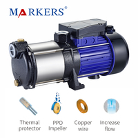 Pompe à eau centrifuge électrique industrielle horizontale multi-étages en acier inoxydable MARKERS 0.6 Hp à haut débit 5.4 M³/h
