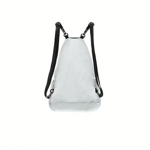 Mochila Unisex Mini de Nailon y Poliéster, Ecológica, con Cordón, Impermeable, Diseño Geométrico, 20-37L, Respaldo con Curva Fisiológica - Product Image 3