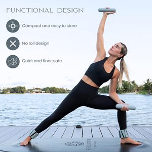 CZFIT Custom Logo Eco-Friendly Silicone Iron Yoga Women <b>Stretch</b> Fabric Resistance Band Pilates <b>Ring</b> Barbell Bar Beam Accessories - Product Image 5