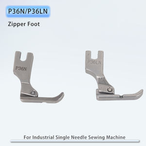 P36N P36LN Pied à fermeture éclair pour machine à coudre industrielle à point noué à 1 aiguille JUKI BROTHER Accessoires de couture tout acier Pieds à cordon - Product Image 6