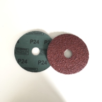 Disque abrasif en fibre Disques de ponçage en fibre de résine d'oxyde d'aluminium de 115mm avec trou central