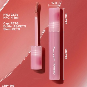 Vente en gros de tubes à gloss à lèvres en plastique transparent de 4,5 ml - Contenants cosmétiques vides personnalisés 2-en-1 - Product Image 1