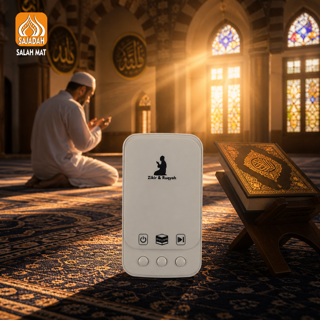 SAJADAH ZK101 Smart Quran Audio Player for Muslims Azan Clock Speaker with LED Lamp Islamic Gift for Ramadan Eid Home Use