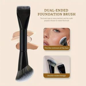 Vendita all'ingrosso di strumenti <span class=keywords><strong>per</strong></span> il trucco con logo personalizzato singolo doppio lato doppio pennello <span class=keywords><strong>per</strong></span> il trucco fondotinta pennello correttore - Product Image 2
