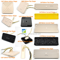 Laiyuan Arc 245*60Mm 240V 500W Oem Odm Industriële Ver Infrarood Ir Ceramic Heater