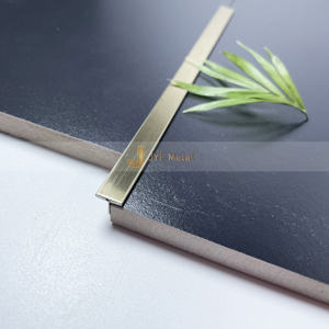 Customized T-Shaped Stainless Steel <b>Tile</b> Trim for Apartment Interior Decoration-Durable & Waterproof Corner Strips - Product Image 5