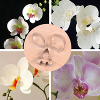 3Pcs Set Moth Orchid Fondant Cutter Mold Premium Stainless Steel Floral Gumpaste Sugarcraft Making Tool for Cake Decoration