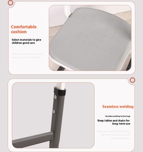 Bureaux et chaises en métal de style français modernes réglables pour les écoles primaires et secondaires maternelles - Product Image 6