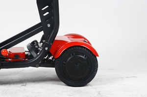 Trottinette électrique pliable à quatre roues, double moteur 250W, 3 vitesses réglables, véhicule léger <span class=keywords><strong>pour</strong></span> la mobilité, trottinette portable <span class=keywords><strong>pour</strong></span> adultes - Product Image 4