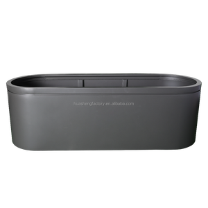 אדניות פרחים מלבניות גדולות מפלדה מגולוונת, הזמנה בכמות גדולה, עציצים ממתכת, אדנית חיצונית, סיטונאי, מחיר זול, אדניות - Product Image 5